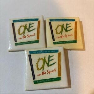 3 Vintage Pin Button National Youth Event 1996 One In The Spirit